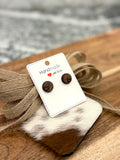 Walnut Stud Earrings