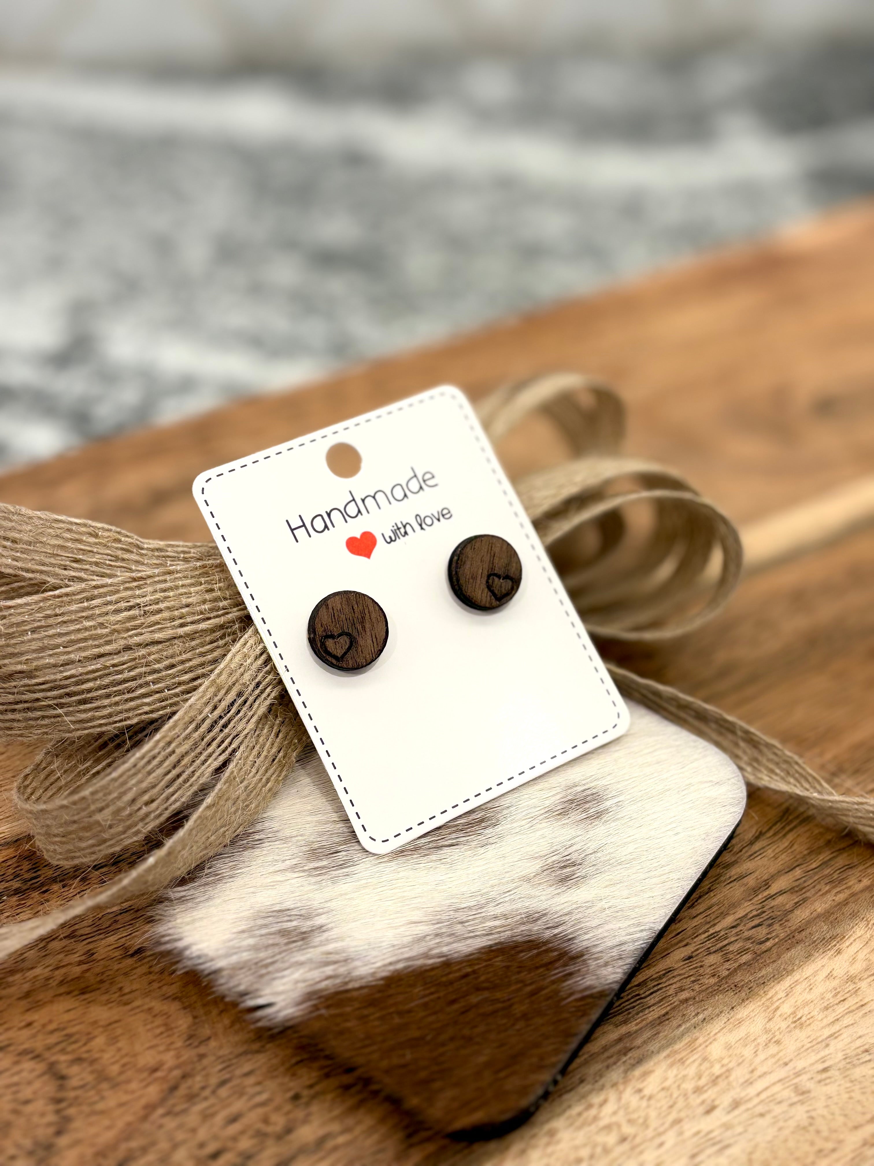 Walnut Stud Earrings