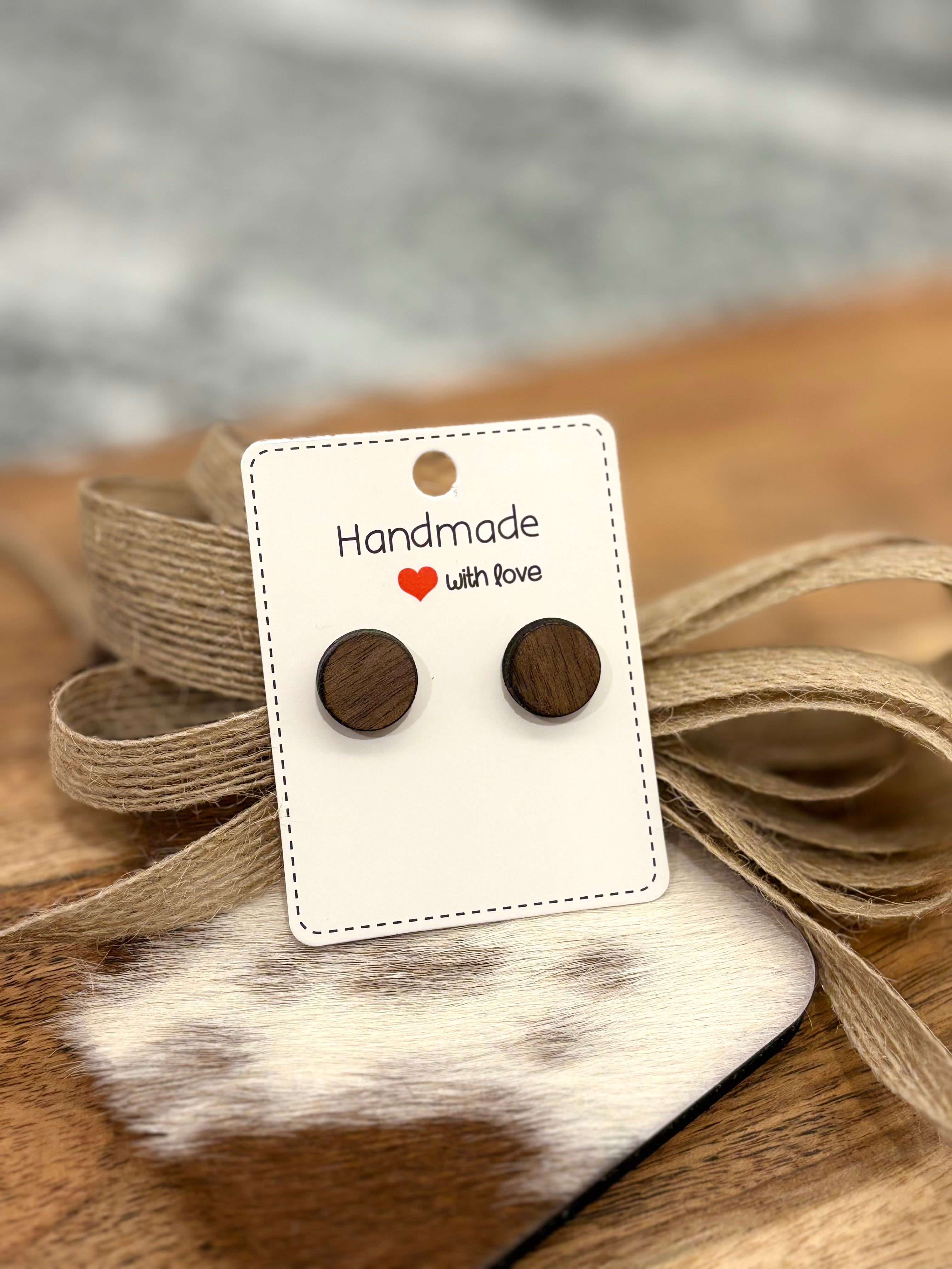 Walnut Stud Earrings