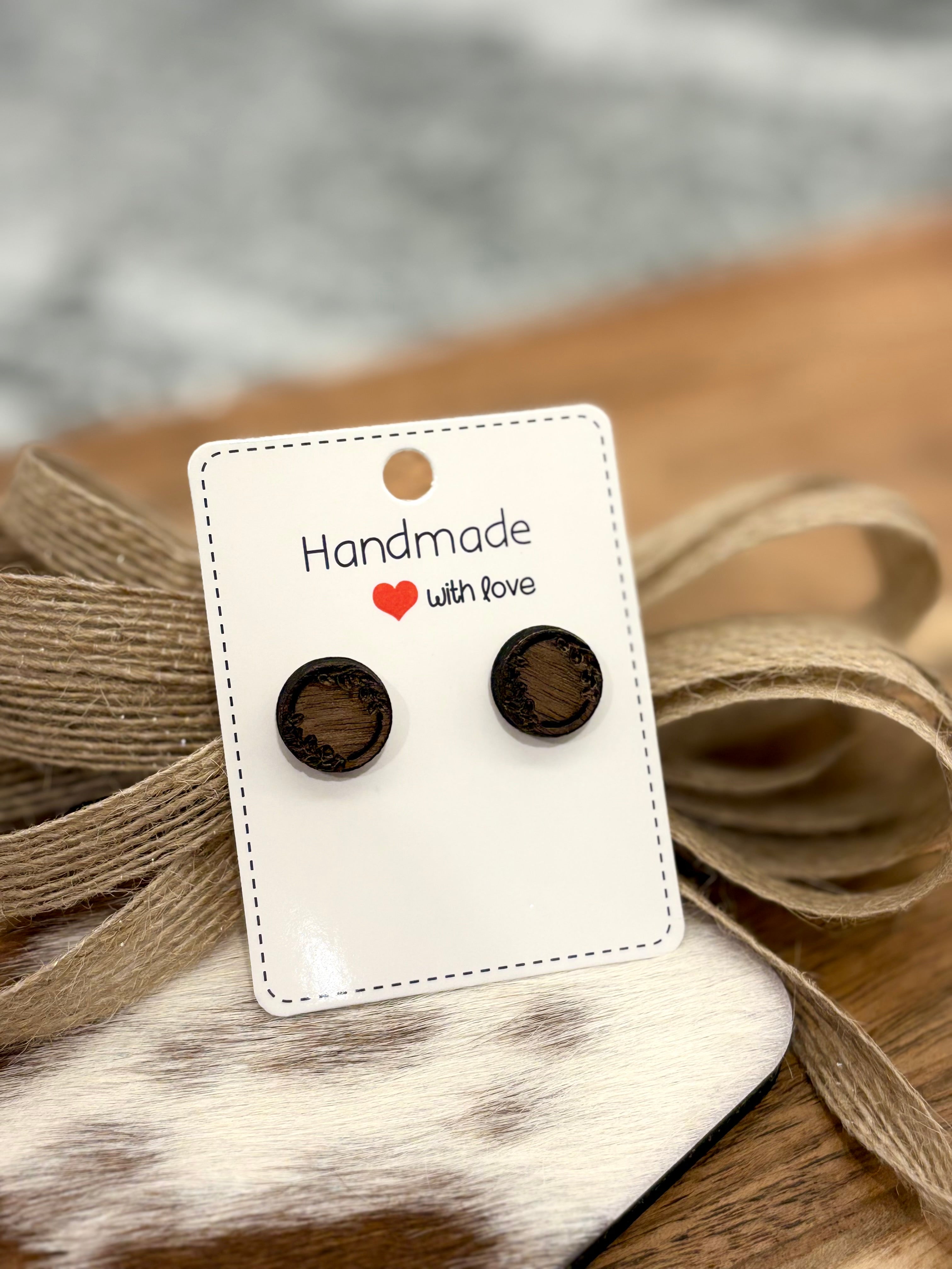 Walnut Stud Earrings