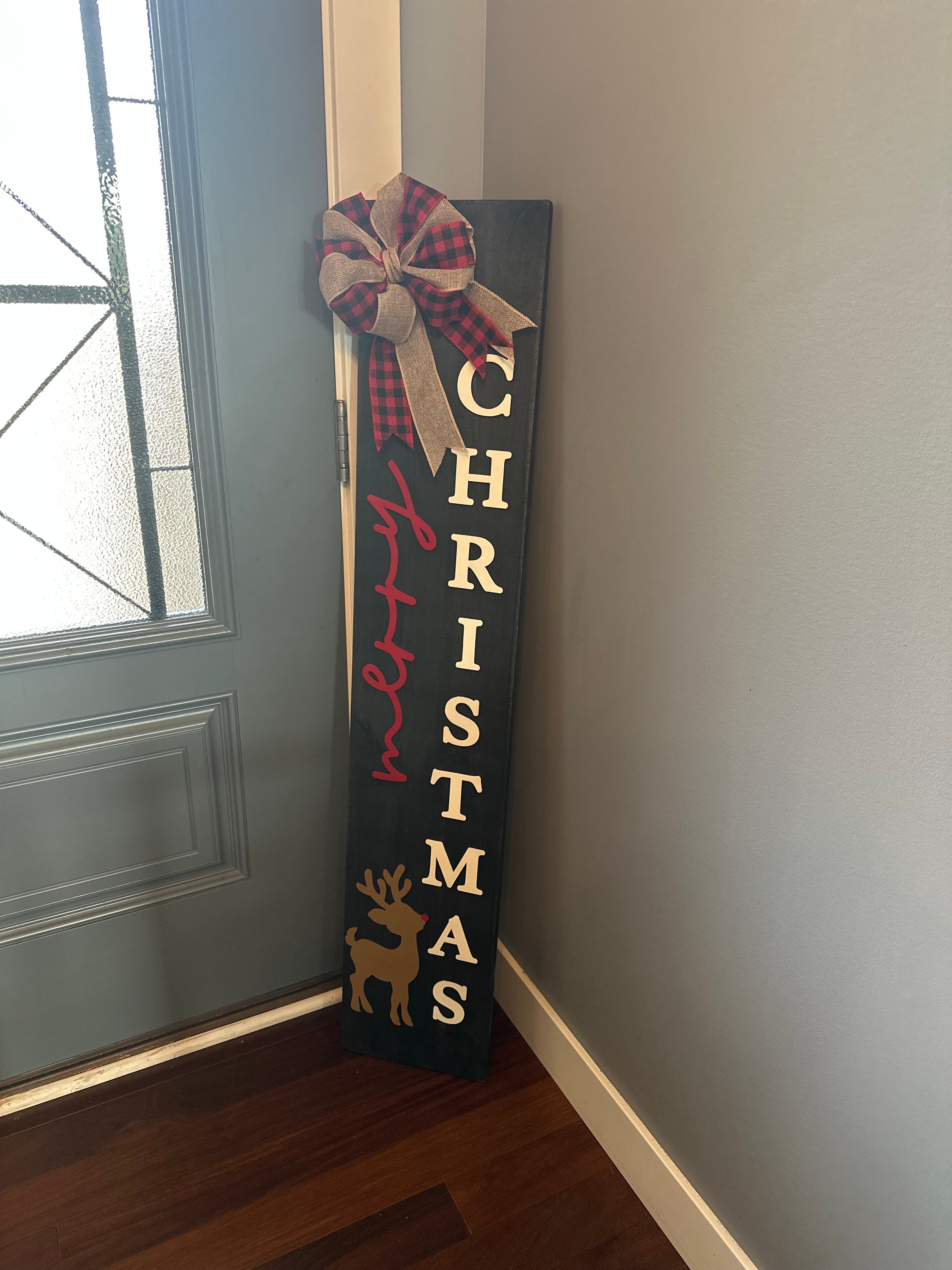 Merry Christmas 4' Porch leaner