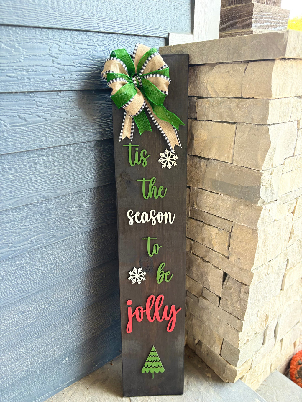 Tis the Season to be Jolly, 4' Porch Leaner