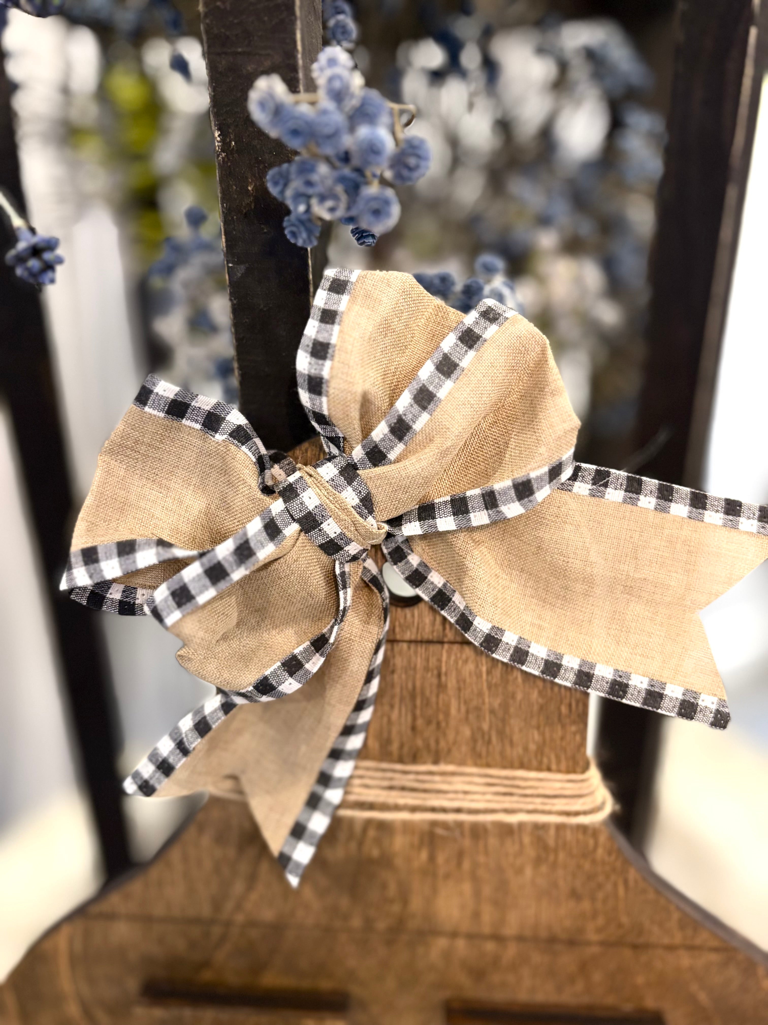 Rustic Cattle Tag Countertop Decoration - Personalized Letter