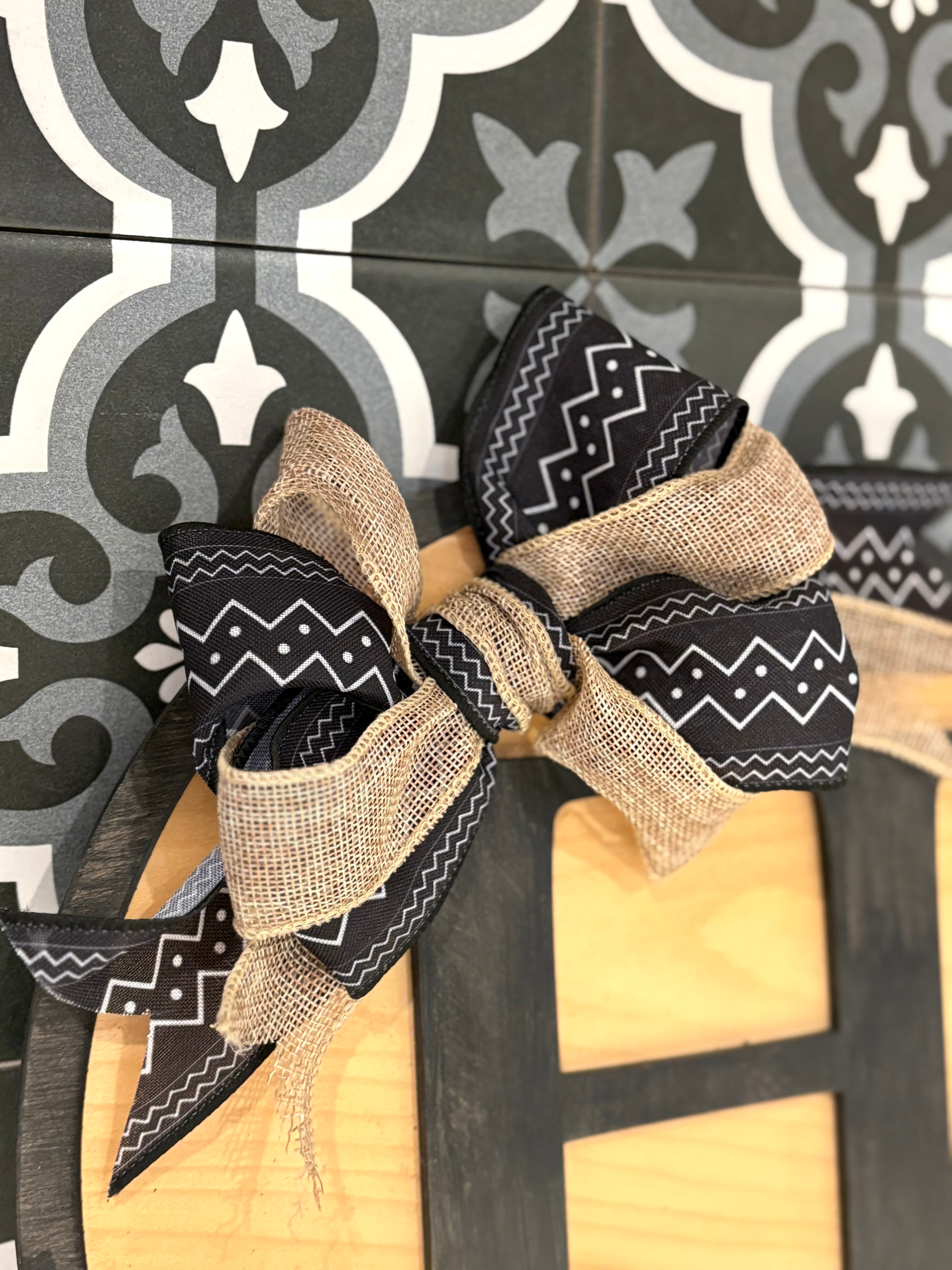 Last Name Initial Holiday Sign