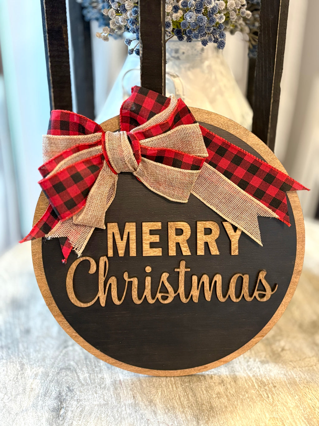 Merry Christmas Round Sign