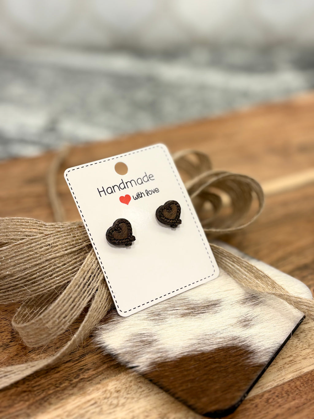 Walnut Stud Earrings