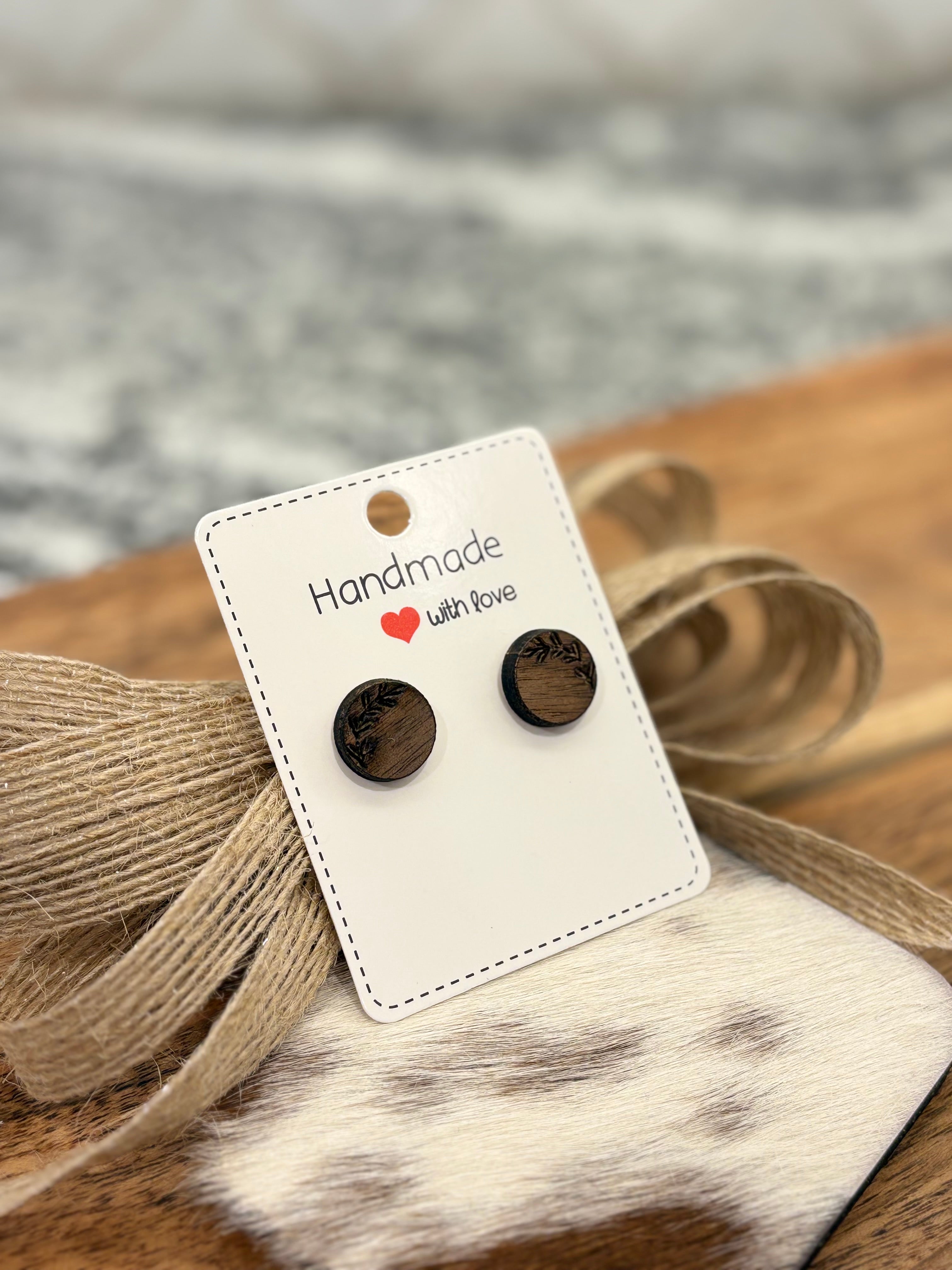 Walnut Stud Earrings