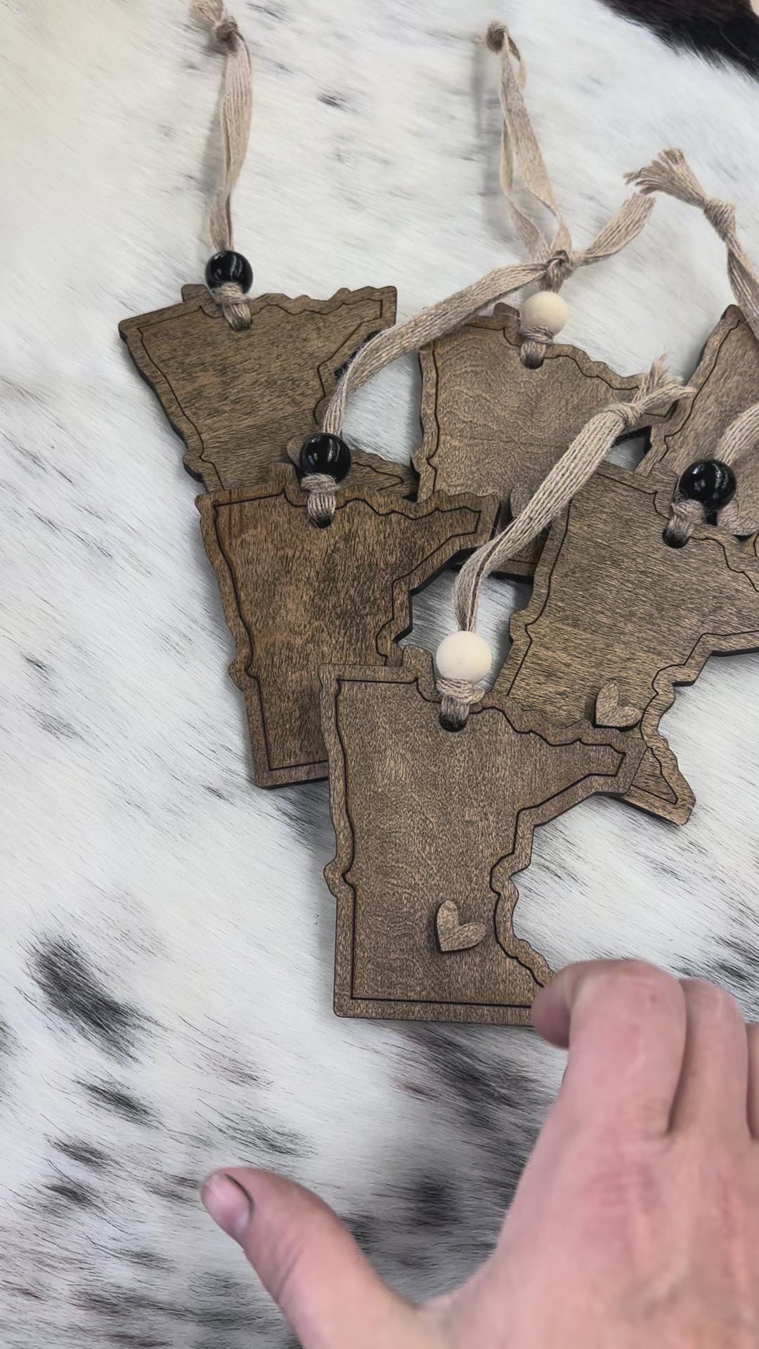 Minnesota Ornament with Heart